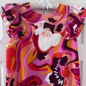 Multicolor midi dress